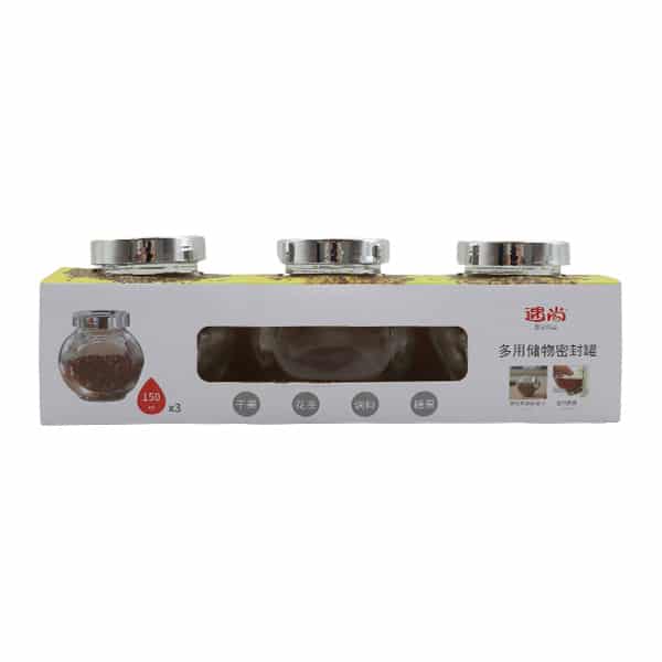 116360_1 SET 3 ENVASES P/GRANOS 150ML 23UN0066 - Imagen 1
