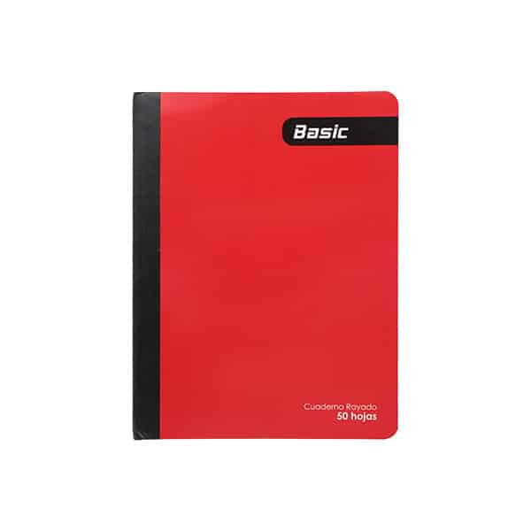 118557_1 CUADERNO COSIDO TF 50H ROJO BASIC - Imagen 1