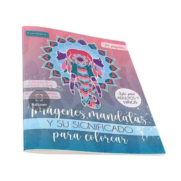 121808_1 LIBRETA MANDALA C/12 LAPICES NIÑO Personajes - Imagen 1
