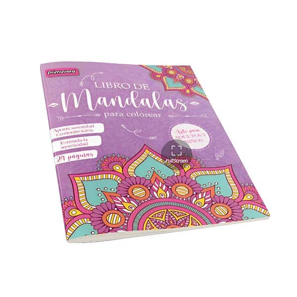 121812_1 LIBRETA MANDALA C/12 LAPICES NIÑO Personajes - Imagen 1
