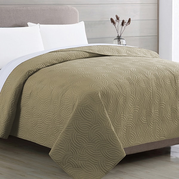 129181_1 CUBRECAMA TAUPE TWIN 1PC COPP-TPTW - Imagen 1