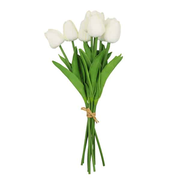 139268_1 TULIPANES BLANCOS SET 10UDS RO-250702A HOMESTYLE - Imagen 1