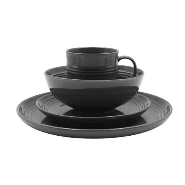 140065_1 VAJILLA SAVANNA 16PCS NEGRA HKCD107616 OXFORD - Imagen 1