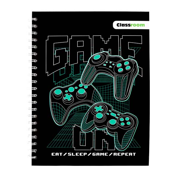 142890_1 Cuaderno resortes 100 hojas rayadas Game Classroom - Imagen 1
