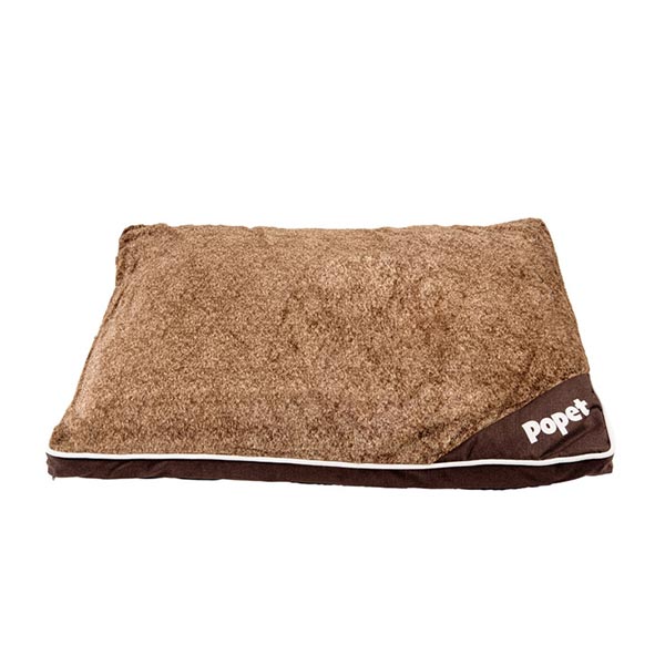 143490_1 CAMA PARA PERRO CAFÉ 100X70X15CM L PP29 - Imagen 1