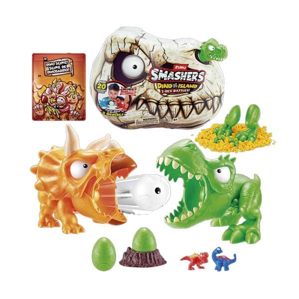 129444_1 DINO ISLAND MINI BATALLA 74114 SMASHERS - Imagen 1