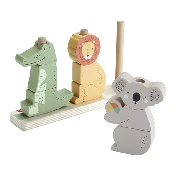 136375_1 ANIMALITOS APILABLES D/MADERA SURT HXV04 FISHER PRICE - Imagen 1