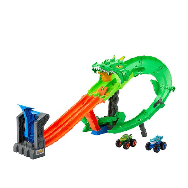 140384_1 PISTA TIBURONES VS DINOSAURIOS JFR06 HOT WHEELS - Imagen 1