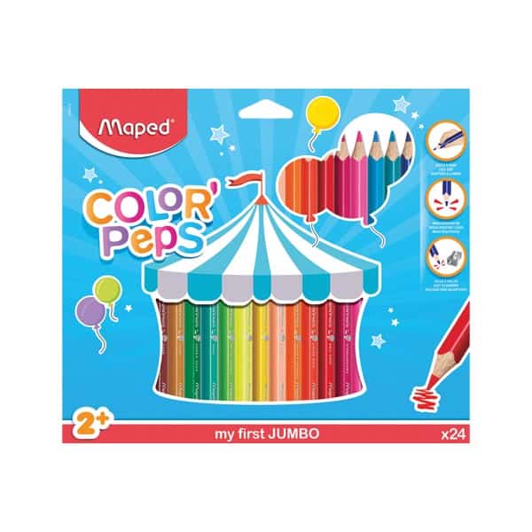 17270_1 Lápices color Peps Jumbo caja 24 colores Maped. - Imagen 1