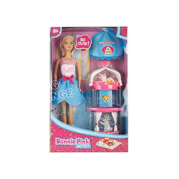 114933_1 MUÑ MASCOTA 12" B163 Bonnie pink - Imagen 1
