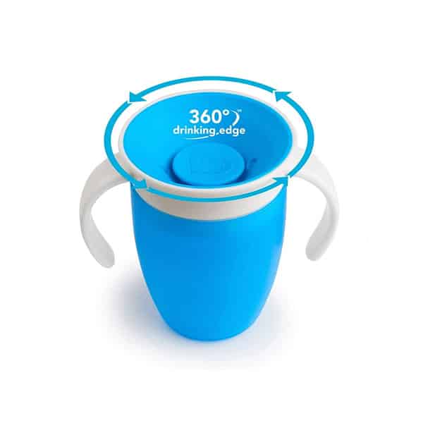 98386_1 VASO C/TAPA 360ML AZUL 51854 MUNCHKIN - Imagen 1