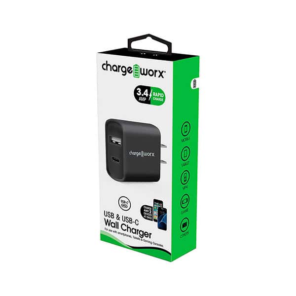 111239_1 CARGADOR USB-C DOBLE CHA-CX2605WH Chargeworks - Imagen 1
