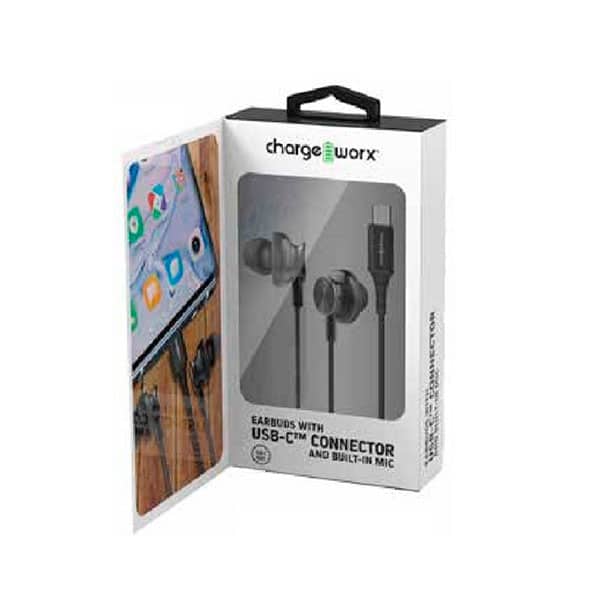 111249_1 AUDÍFONOS ALAMBRICO NEGROS CHA-CX9037BK Chargeworks - Imagen 1