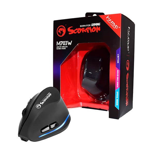 120294_1 MOUSE GAMING NEGRO M730W MARVO - Imagen 1