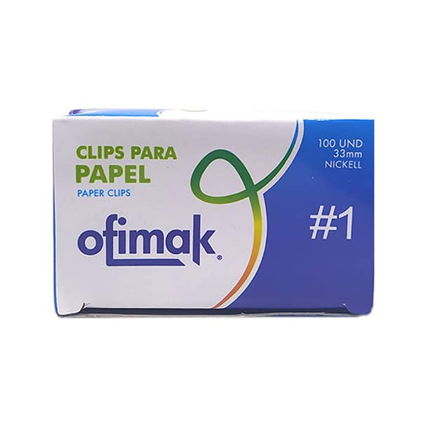132963_1 Clips #1 100 unds - Imagen 1
