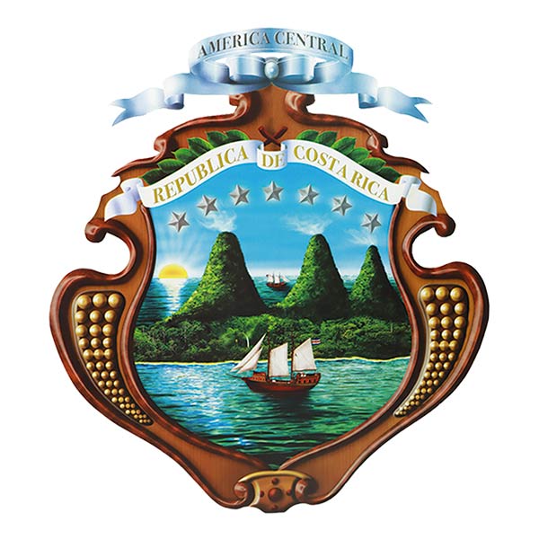22207_1 ESCUDO COSTA RICA GRANDE 555020 DIFIESTA - Imagen 1
