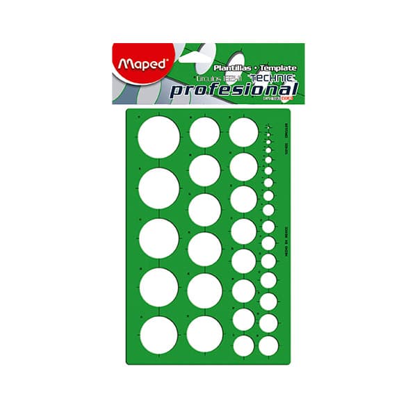 9493_1 PLANTILLA DE CÍRCULOS MM #2 MAPED - Imagen 1