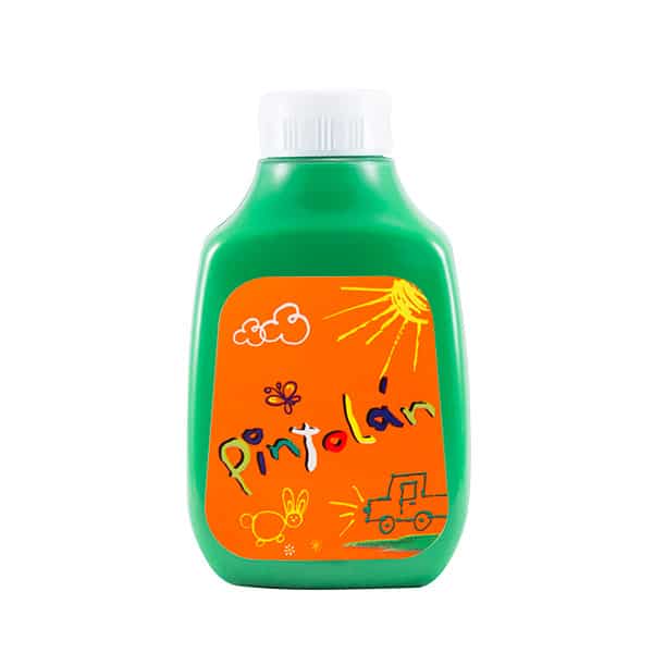13794_1 Témpera 250 ml verde 74 Pintolan. - Imagen 1