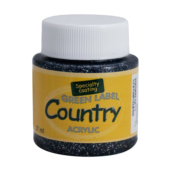 13256_1 PINTURA ACRILICA ESCARCHADO ÓNIX NEGRO 27ML 328 COUNTRY - Imagen 1