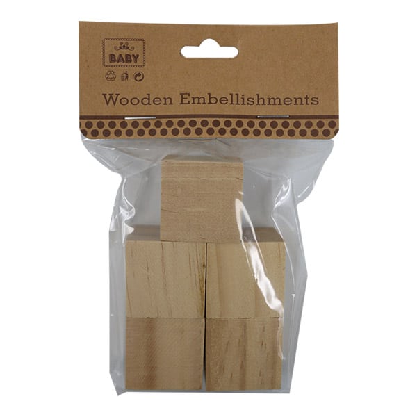8192_1 Blocks de madera natural grandes 5u 4004-41 - Imagen 1