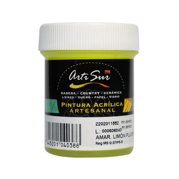 124335_1 Pintura artesanal 30ml naranja Artisur - Imagen 1