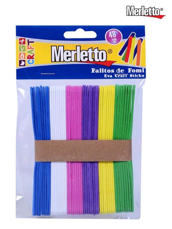 12495_1 Palitos de fomi 4.5" 48piezas - Imagen 1