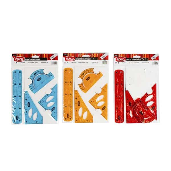 136254_1 JUEGO GEOMETRIA FLEXIBLE 20CM AR9957 EPICO - Imagen 1