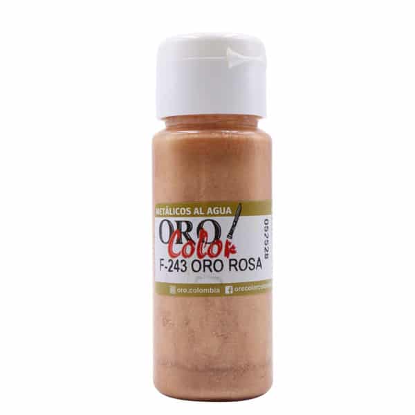 146825_1 PINTURA ACRILICA ORO ROSA METALICO 60 ML F243-60 Oro color - Imagen 1
