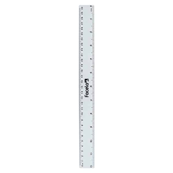 9618_1 REGLA ALUMINIO LISA 30CM PT41099 FACELA - Imagen 1
