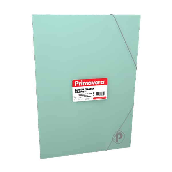 135421_1 FOLDER PLASTICA LIGA CARTA PASTEL VERDE 13257_179 PRIMAVERA - Imagen 1