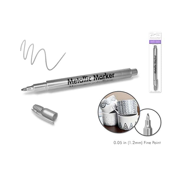 120864_1 MARCADOR METALICO 1.2MM PLATEADO SW460B - Imagen 1