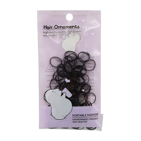 138068_1 Set 130 ligas negras para cabello - Boga Accessories - Imagen 1