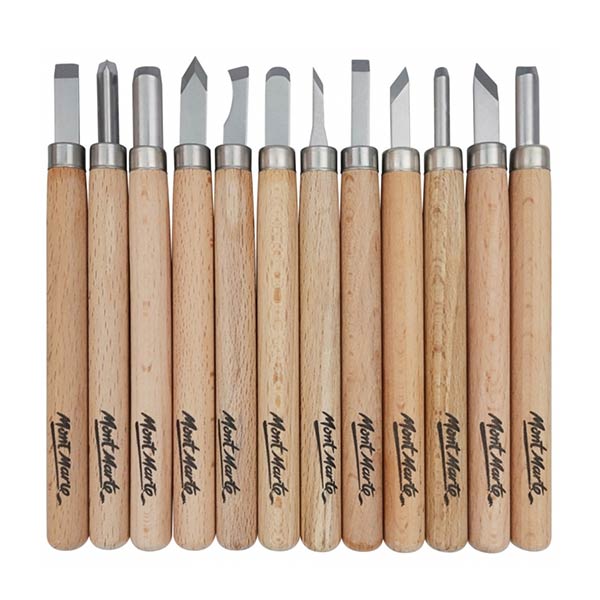 116238_1 Gubias para madera set 12 unidades Mont Marte - Imagen 1